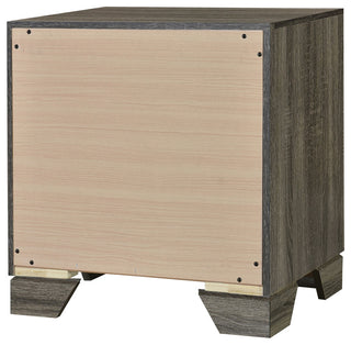 Wright 2-drawer Nightstand Bedside Table Brown Oak
