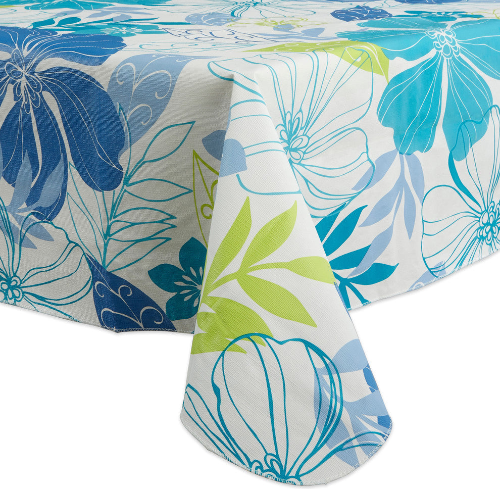 Tropical Bahama Vinyl Tablecloth 60X84"