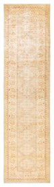 Eclectic, One-of-a-Kind Hand-Knotted Area Rug Ivory, 3'4"x12'10"