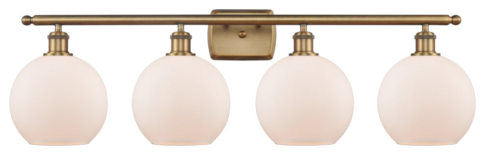 Innovations Lighting 516-4W-BB-G121-8 Athens 4 Light 36" Bath Vanity Light