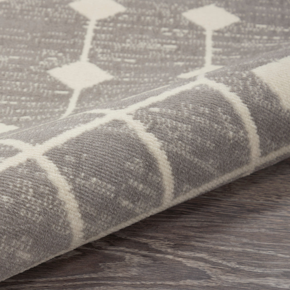 Nourison Grafix 7' x 10' Grey Bohemian Indoor Area Rug