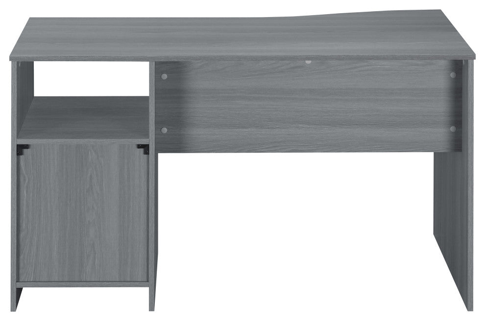 Techni Mobili Classic Computer Desk with Multiple Drawers, Grey