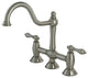Kingston Brass Bridge Kitchen Faucet, Brushed Nickel