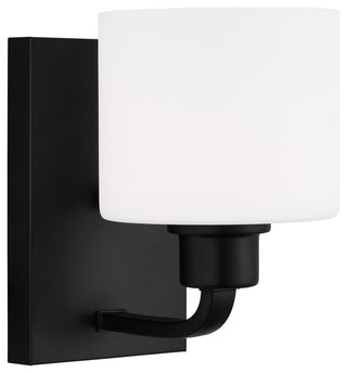 Generation Lighting 4128801 Canfield 8" Tall Bathroom Sconce - Midnight Black