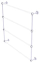 Pacific Beach 4 Tier 36" Ladder Towel Bar with Dotted Accents, Matte White