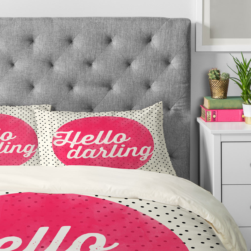 Deny Designs Allyson Johnson Hello Darling Dots Pillowcase
