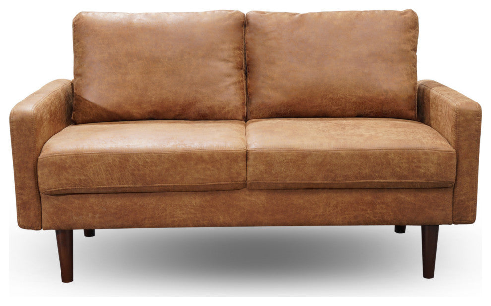 The Felix II -  Antique Leather Loveseat