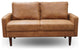 The Felix II -  Antique Leather Loveseat