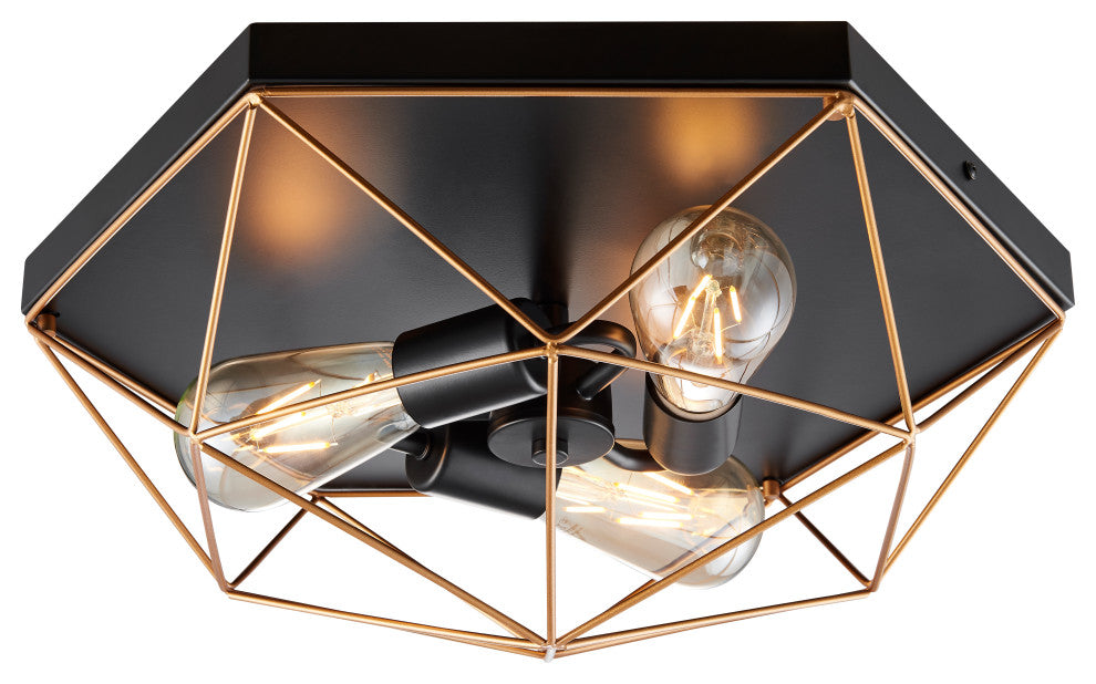 Genesis 3 Light 16.93' Diamter Flushmount Mount Ceiling Fixture