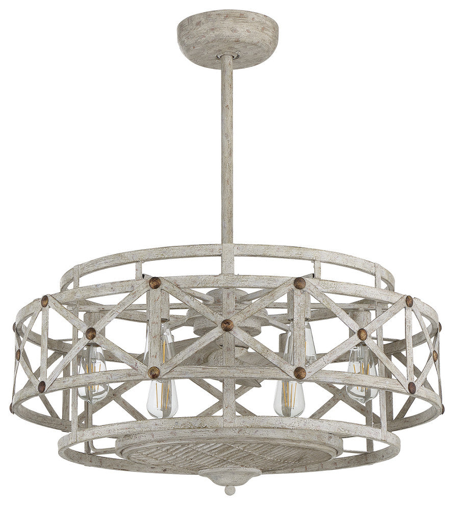 Colonade 6-Light Provence With Gold Accents Fan D Lier