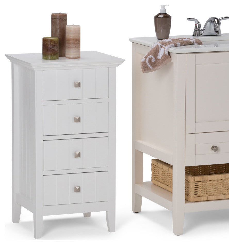 Acadian Four Drawer Floor Storage Cabinet