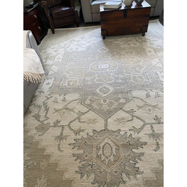 Safavieh Micro-Loop Mlp503B Traditional Rug, Ivory and Beige, 5'0"x8'0"