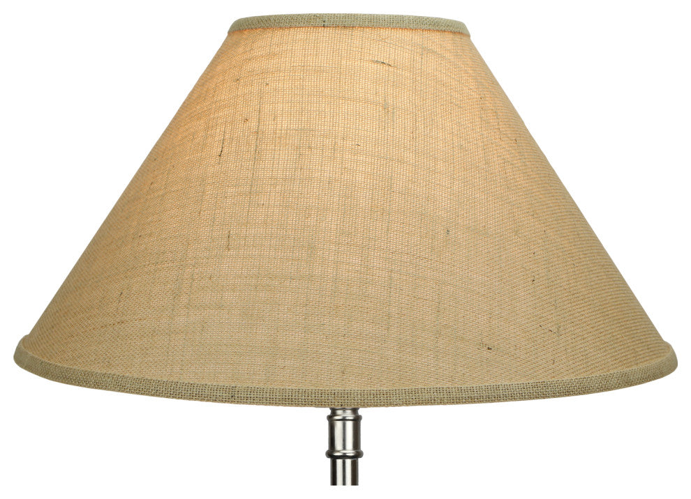 FenchelShades Round Lampshade 7"x20"x12", Burlap Natural