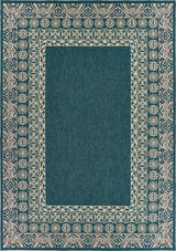 Oriental Weavers Sphinx Latitude 1503B Outdoor Rug, Blue/Gray, 5'3"x7'3"