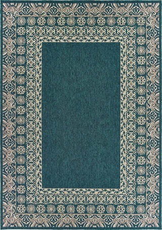 Oriental Weavers Sphinx Latitude 1503B Outdoor Rug, Blue/Gray, 5'3"x7'3"