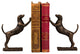 Leaning Hound Bookends, Set of 2, Bronze