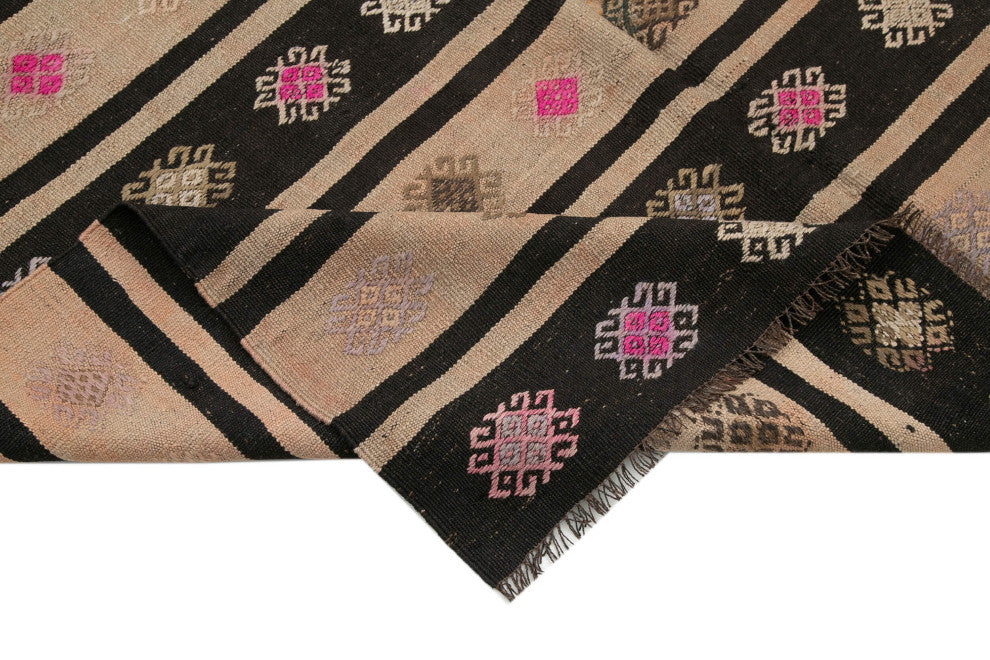 Rug N Carpet - Handmade Anatolian 6' 0'' x 8' 6'' Vintage Goat Hair Kilim Rug