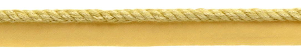 Twisted Rope Cord with Lip, Style# 0025S, Color# B7 - Light Gold [8 Yards]
