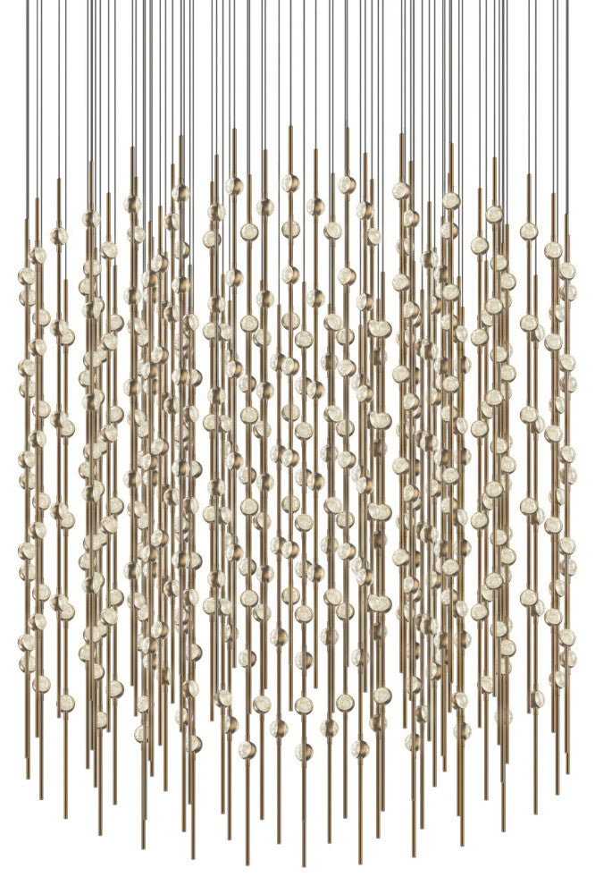 Sonneman 2172.C Constellation Centaurus Cylinder 3 Light 48"W LED - Satin Brass