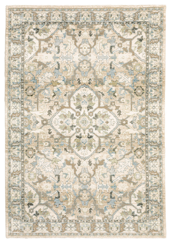 Oriental Weavers Andorra Beige/ Ivory Oriental Indoor Area Rug 8'6"X11'7"