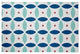 Geometric Spring Chenille Rug, Dark Cobalt Blue, 4'x6'