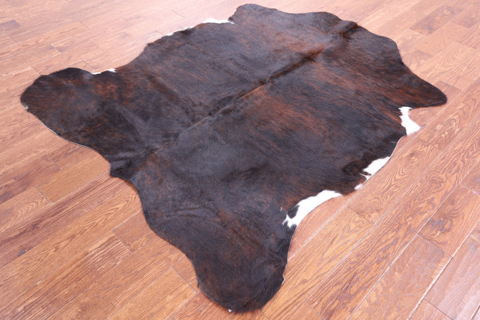 5' 11" X 5' 2" Natural Cowhide Rug C2298