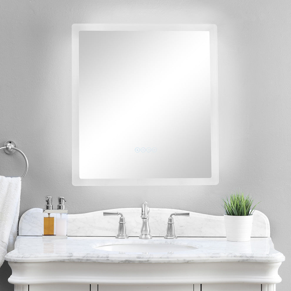 smartLED Illuminated Fog-Free Bathroom Mirror with Bluetooth Speakers and Dimmer
