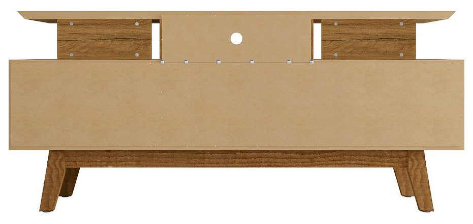 Yonkers 62.99 TV Stand in Off White and Cinnamon