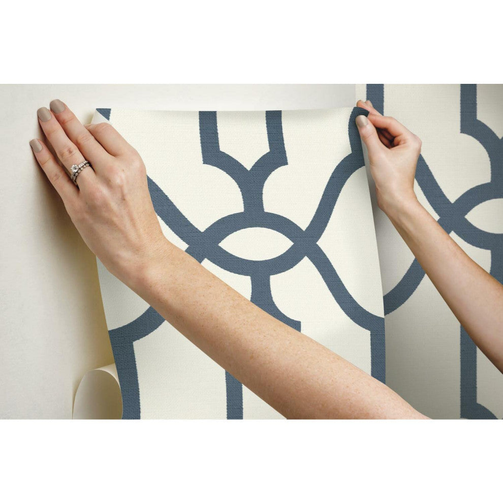 Magnolia Home Woven Trellis Peel and Stick Wallpaper