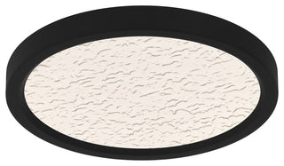 Quoizel OSTC1711 Outskirts 11"W LED Flush Mount Ceiling Fixture - Earth Black