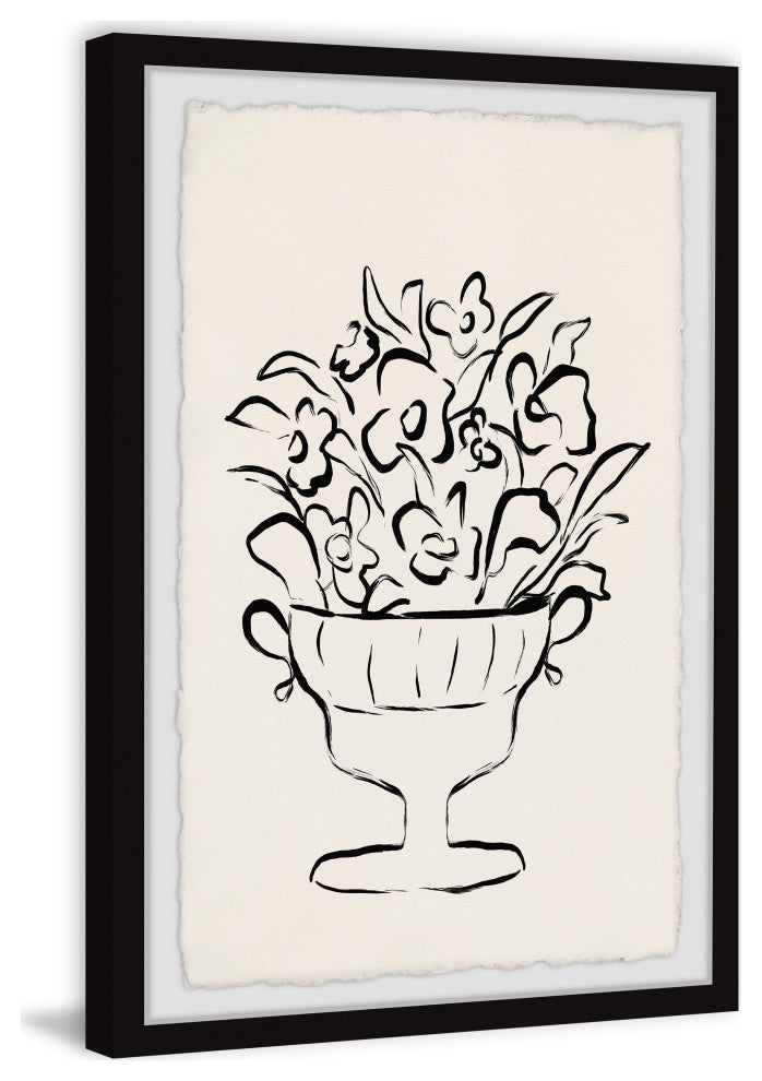 "Wine Cup Flower" Framed Painting Print, 8x12