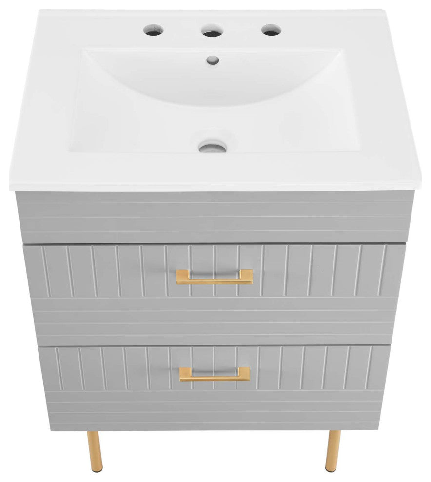 Daybreak 24" Bathroom Vanity, Light Gray