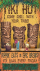 Wood Tiki Bar Wall Decor