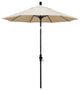 7.5' Bronze Collar Tilt Lift Fiberglass Rib Aluminum Umbrella, Pacifica, Canvas