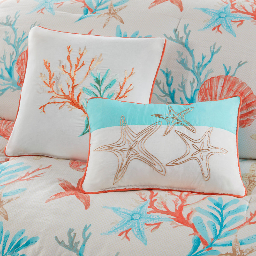 Madison Park Sateen Printed 7-Piece Comforter Set, California King