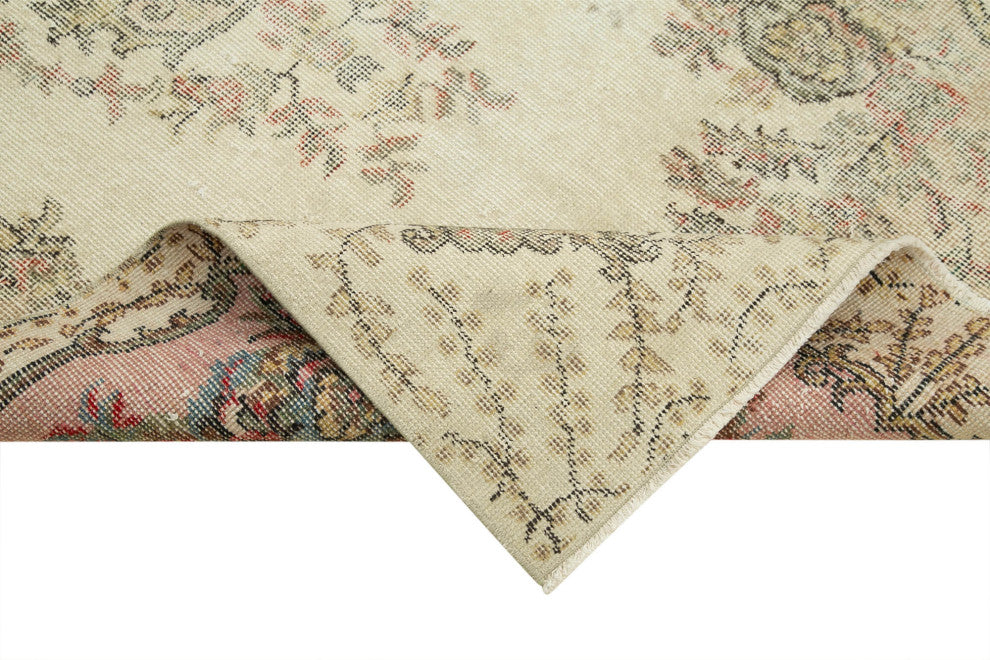 Rug N Carpet - Handmade Turkish 3' 9" x 8' 5" Low Pile  Small Area Rug