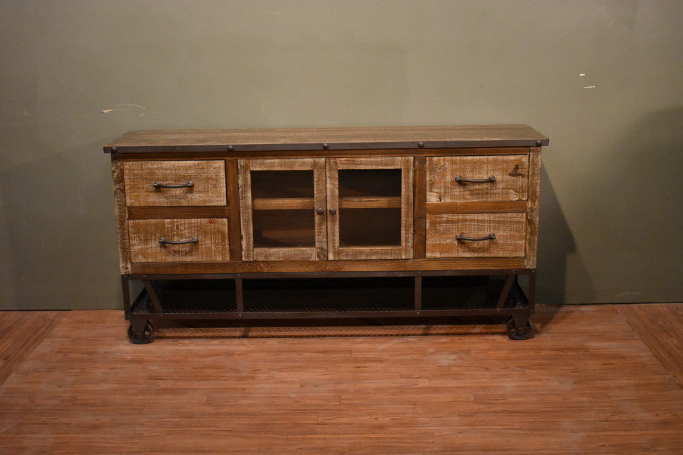 Addison Rustic Industrial Style 65" TV Stand