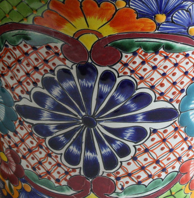 Small Multicolor Talavera Ceramic Pot