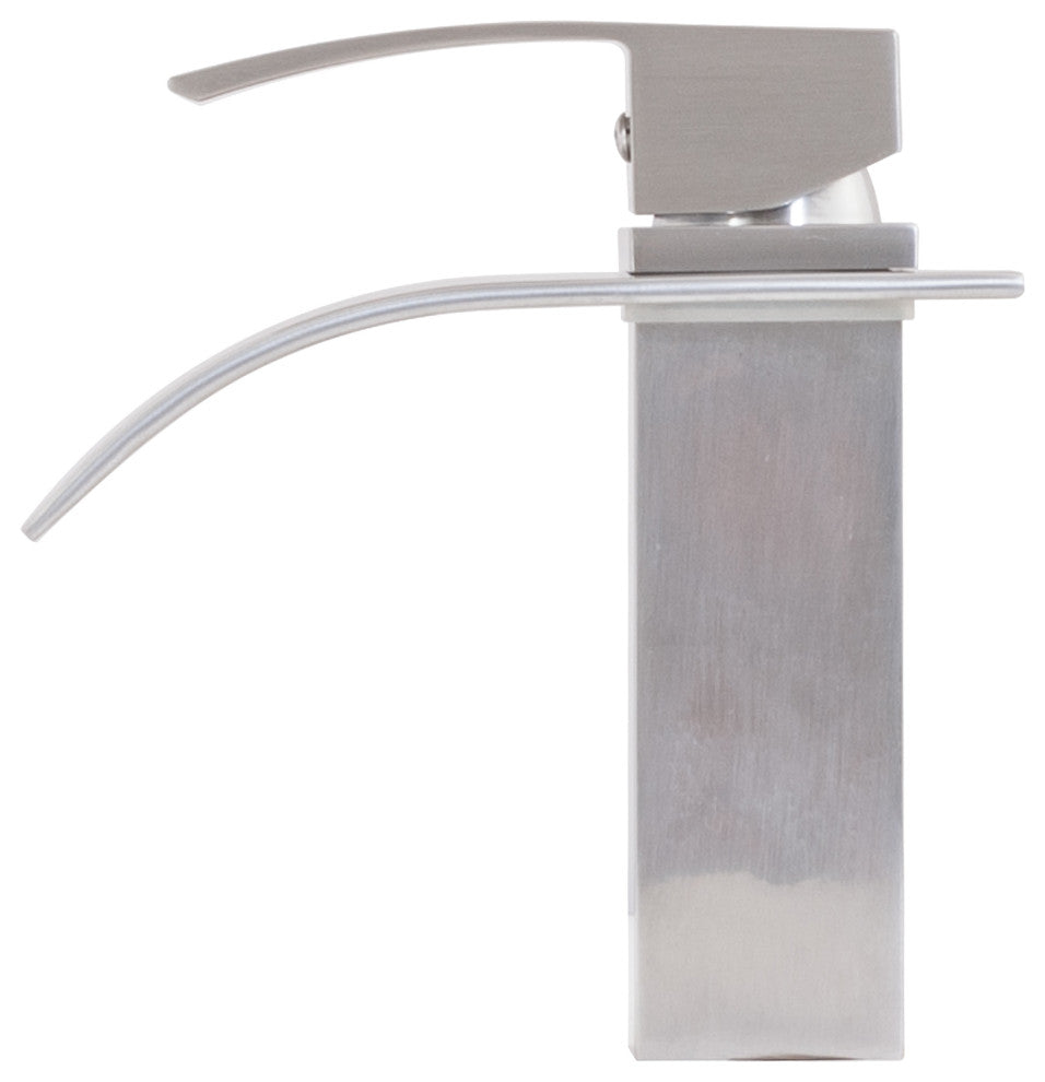 Novatto Remi Single Lever WaterSaver Bathroom Faucet, GF-136SWS, Brushed Nickel