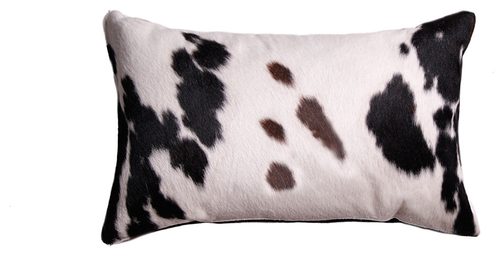12"x20"x5" Tricolor Torino Cowhide Pillow