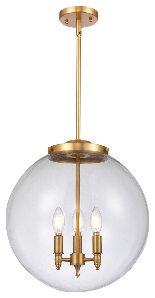 INNOVATIONS 221-3S-SG-G202-16-LED 3-Light Pendant Satin Gold