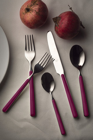 Fantasia Flatware Set, Light Mauve, 5 Pcs.