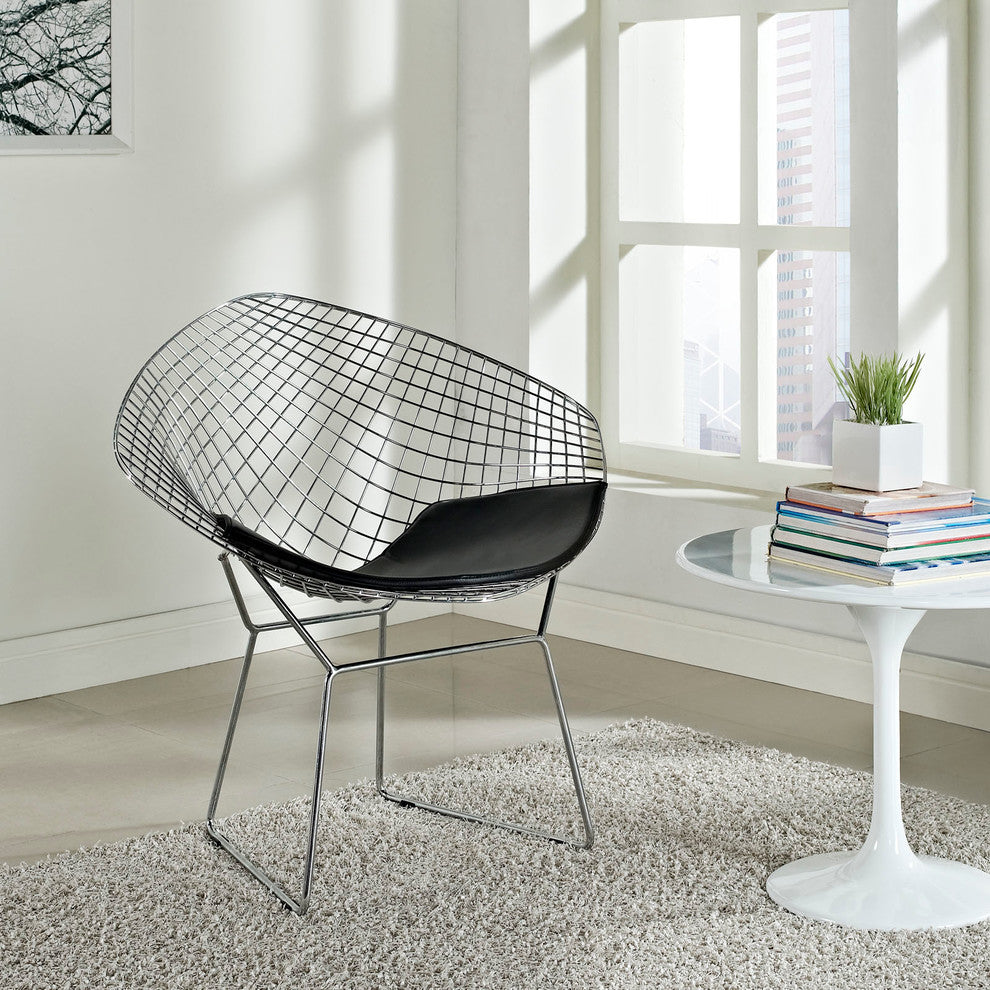 Modern Contemporary Living Room Lounge Chair Black