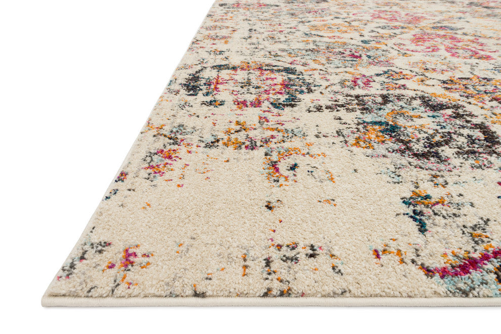 Ivory, Pink, Gold Nadia Area Rug by Loloi II, 1'6"x1'6" Sample Swatch