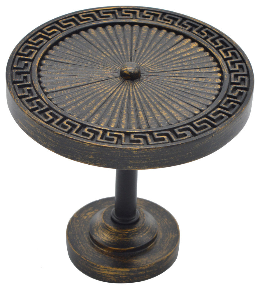 Large Agia Medallion Drapery Holdback, Burnt Gold, Set of 1