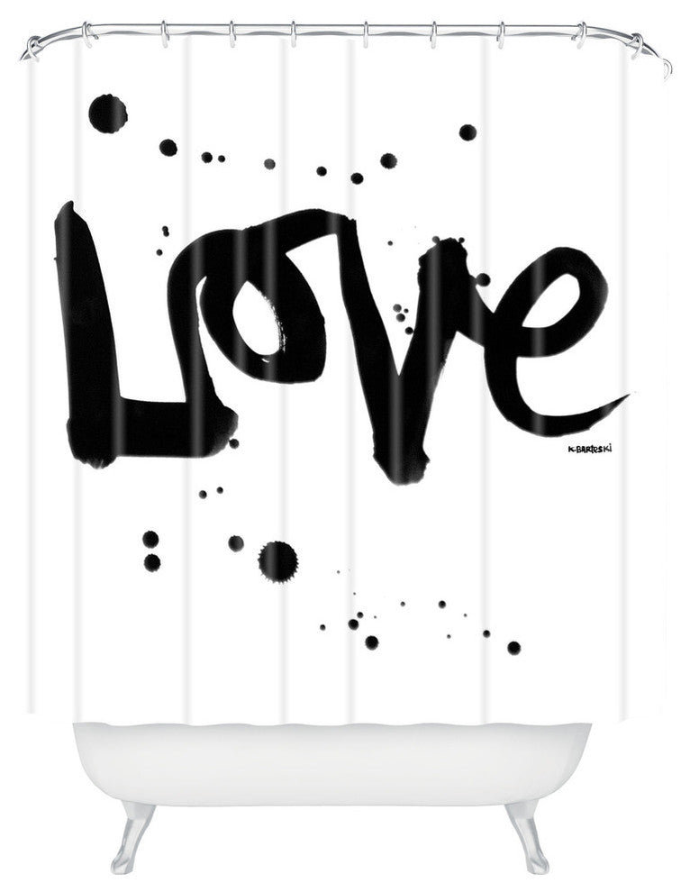 Kal Barteski Love 1 Shower Curtain