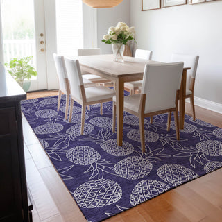 Addison Premium Washable Mayfield AMF161 blue 8' x 10' Rug