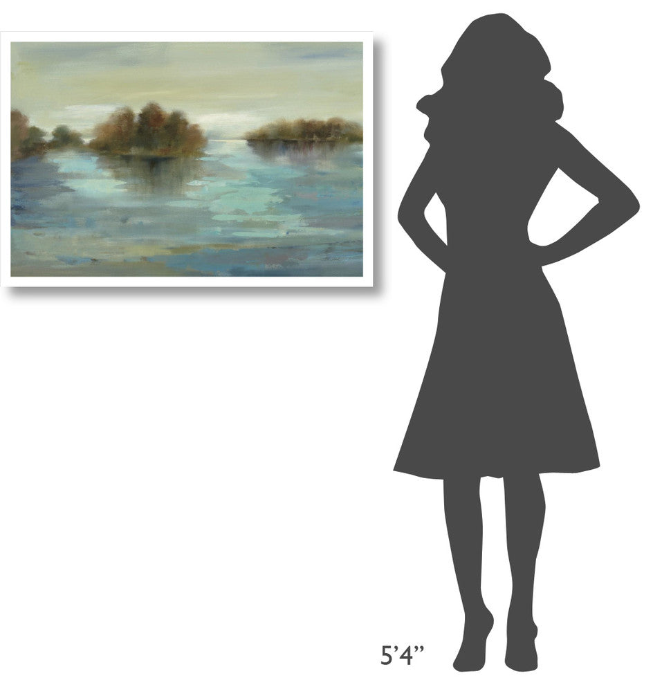 "Serenity on the River" Digital Paper Print by Silvia Vassileva, 38"x26"