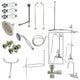 Kingston Brass High-Arc Gooseneck Clawfoot Tub Faucet Package, Polished Chrome