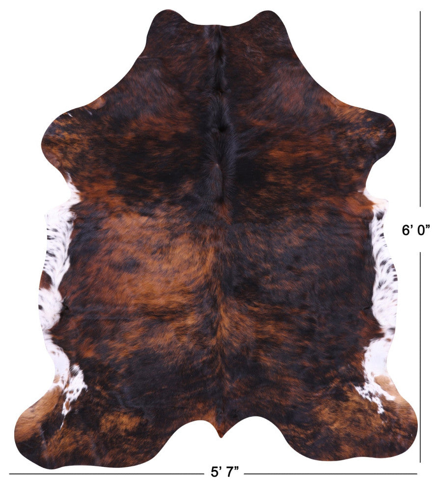 6' 0" X 5' 7" Natural Cowhide Rug C2036